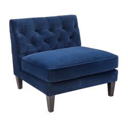 Plush Upholstery Swatch - Navy Velvet