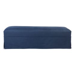 Dynasty Upholstery Swatch - Navy Linen