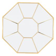 Amari Octagonal Mirror - Gold