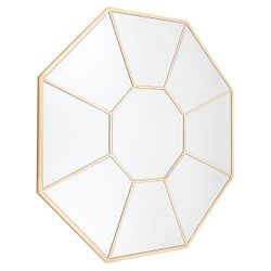 Amari Octagonal Mirror - Gold