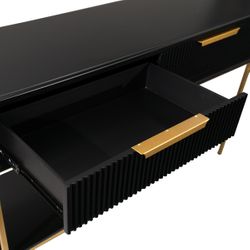 Aimee Console Table - Small Black