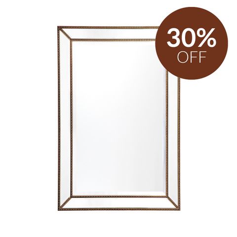 Zeta Wall Mirror - Medium Antique Gold