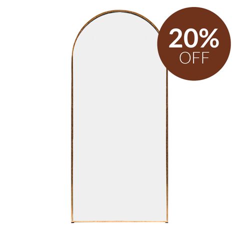 Archibald Floor Mirror - Gold Leaf