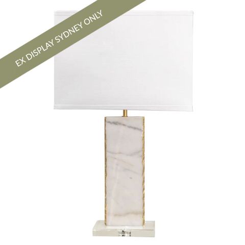 Benicia Marble Table Lamp - OUTLET NSW