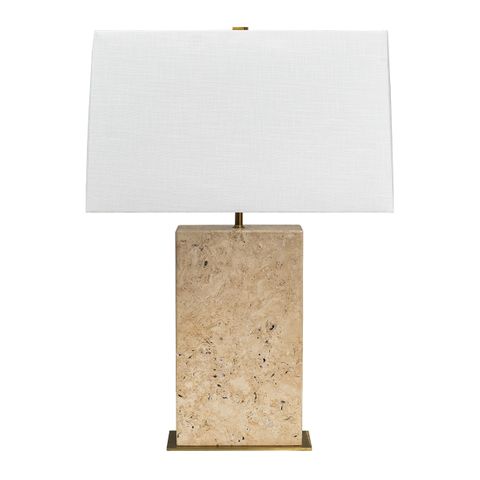 Dominique Travertine Table Lamp