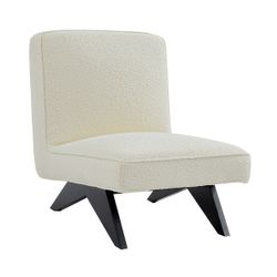 Martyn Slipper Chair - White Boucle - OUTLET QLD