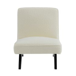 Martyn Slipper Chair - White Boucle - OUTLET QLD