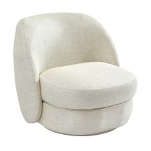 Aurora Swivel Chair - Natural Linen
