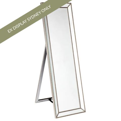 Zeta Cheval Mirror - Antique Silver - OUTLET NSW