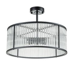 Farrah Flush Mount - Black