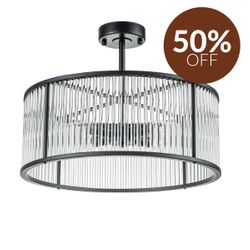 Farrah Flush Mount - Black