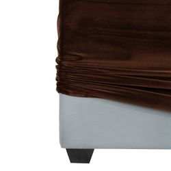 Birkshire 3 Seater Slip Cover Sofa - Dark Chocolate Velvet