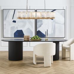 Florence Alabaster Pendant - Linear Antique Brass