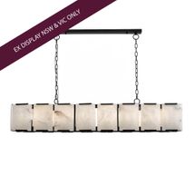 Florence Alabaster Pendant - Linear Black - OUTLET NSW & VIC