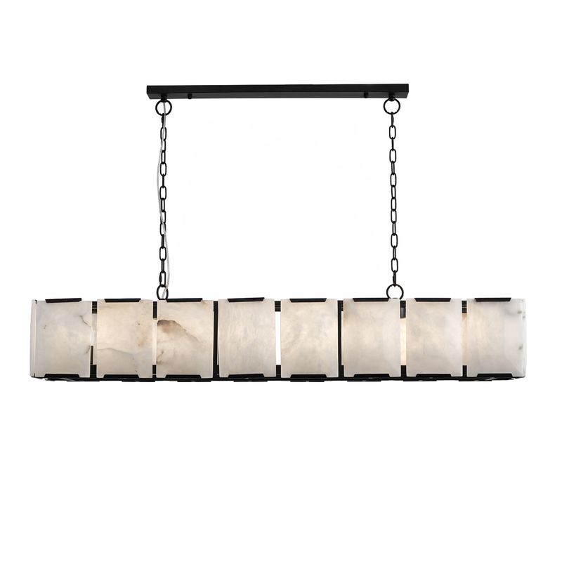 Florence Alabaster Pendant - Linear Black - OUTLET NSW & VIC