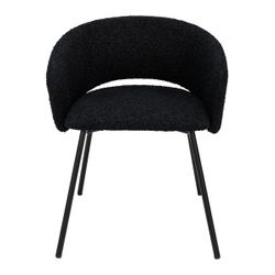 Delta Dining Chair - Black Onyx Boucle