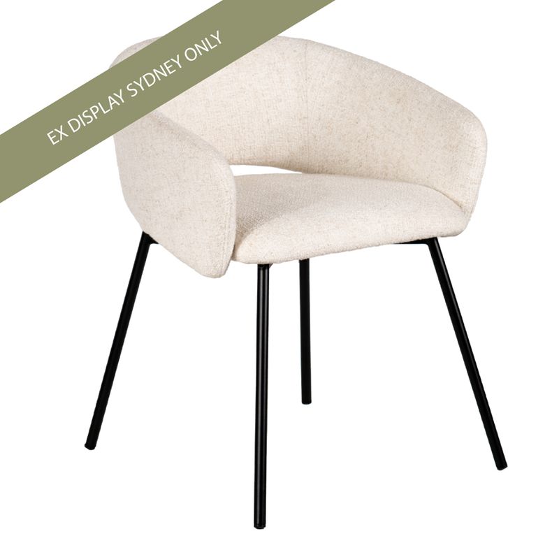 Delta Dining Chair - Natural Tweed