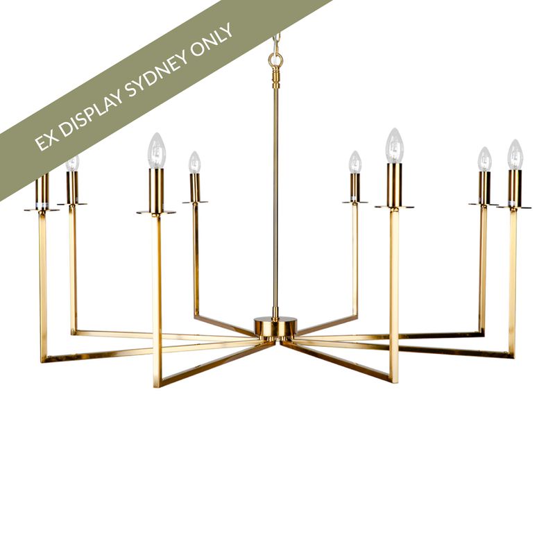 Cohen Chandelier - Brass - OUTLET NSW