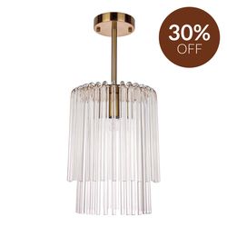 Zara Pendant - Petite Brass