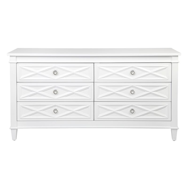 Plantation 6 Drawer Chest - White