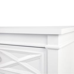 Plantation 6 Drawer Chest - White