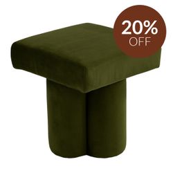 Ace Stool - Olive Velvet
