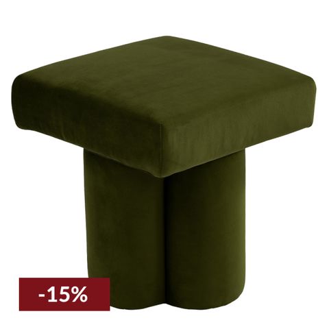 Ace Stool - Olive Velvet