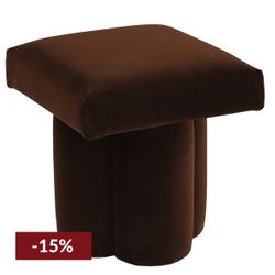 Ace Stool - Dark Chocolate Velvet