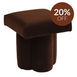 Ace Stool - Dark Chocolate Velvet
