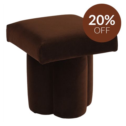 Ace Stool - Dark Chocolate Velvet