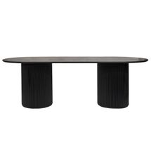 Arlo Oval Dining Table - 2.4m Black