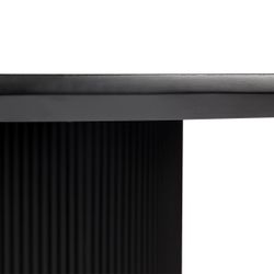 Arlo Oval Dining Table - 2.4m Black