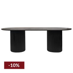 Arlo Oval Dining Table - 2.4m Black