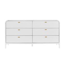 Chisholm 6 Drawer Chest - White