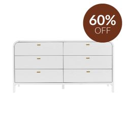 Chisholm 6 Drawer Chest - White