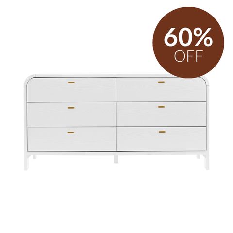 Chisholm 6 Drawer Chest - White