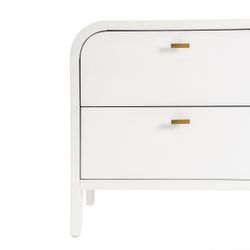 Chisholm Oak Bedside Table - White