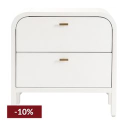 Chisholm Bedside Table - White