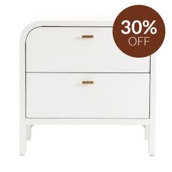 Chisholm Bedside Table - White