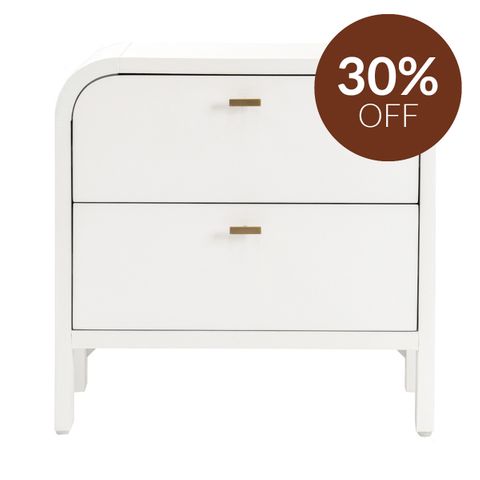 Chisholm Bedside Table - White