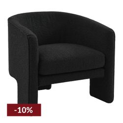 Kylie Arm Chair - Black Onyx Boucle