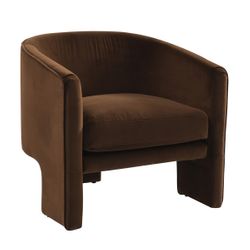 Kylie Arm Chair - Dark Chocolate Velvet