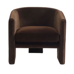 Kylie Arm Chair - Dark Chocolate Velvet
