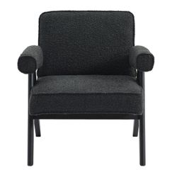 Ambrose Arm Chair - Black Onyx Boucle