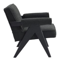 Ambrose Arm Chair - Black Onyx Boucle