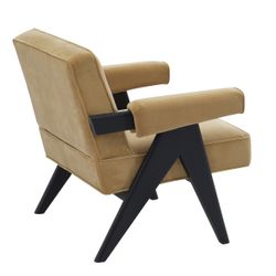 Ambrose Arm Chair - Ochre Velvet