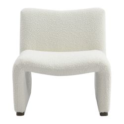 Beau Occasional Chair - White Boucle