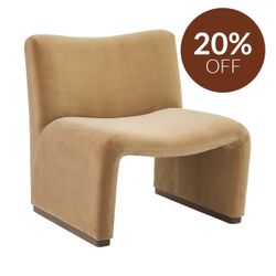 Beau Occasional Chair - Ochre Velvet