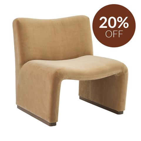Beau Occasional Chair - Ochre Velvet