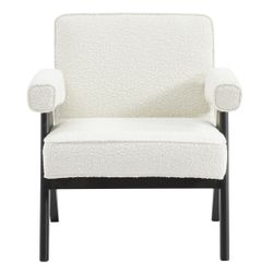 Ambrose Arm Chair - White Boucle